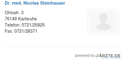 Dr med nicolas steinhauser