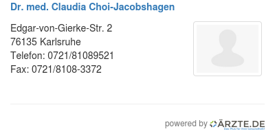Dr med claudia choi jacobshagen