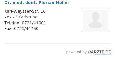 Dr med dent florian heller