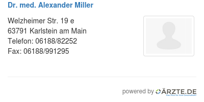 Dr med alexander miller 253823