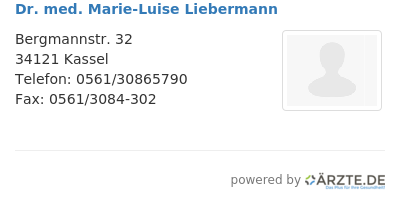 Dr med marie luise liebermann 308563