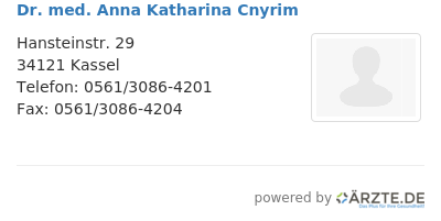 Dr med anna katharina cnyrim