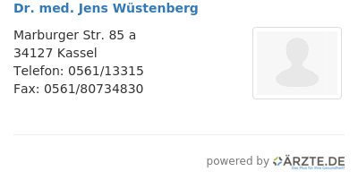 Dr med jens wuestenberg