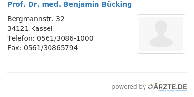 Prof dr med benjamin buecking 651483