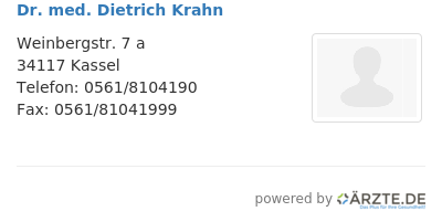 Dr med dietrich krahn