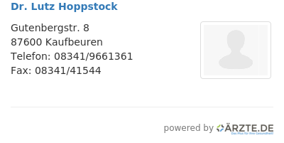 Dr lutz hoppstock