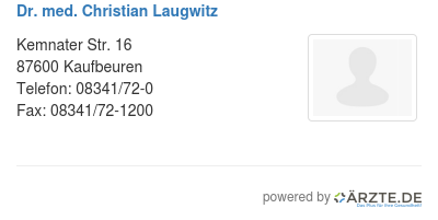 Dr med christian laugwitz