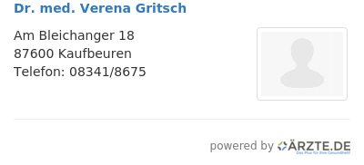 Dr med verena gritsch