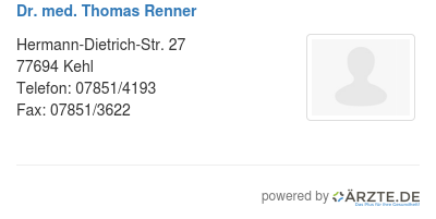 Dr med thomas renner