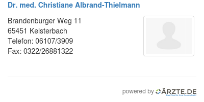 Dr med christiane albrand thielmann