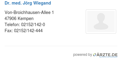 Dr med joerg wiegand 519519