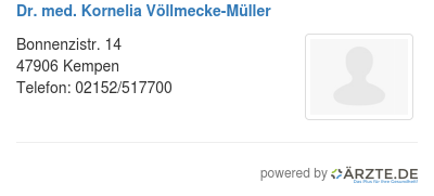 Dr med kornelia voellmecke mueller