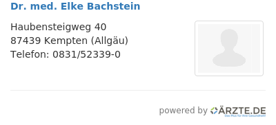 Dr med elke bachstein