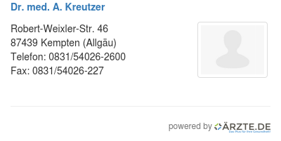 Dr med a kreutzer