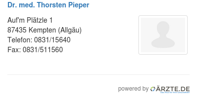 Dr med thorsten pieper