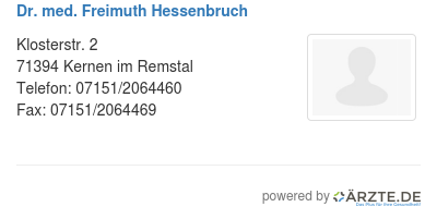 Dr med freimuth hessenbruch