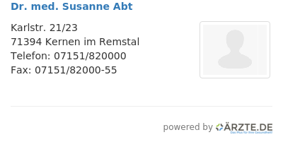 Dr med susanne abt