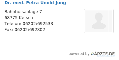 Dr med petra unold jung