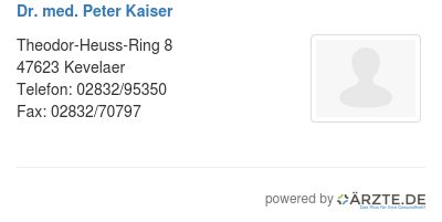 Dr med peter kaiser 458580