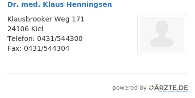 Dr med klaus henningsen