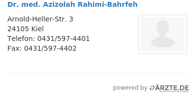 Dr med azizolah rahimi bahrfeh
