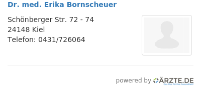 Dr med erika bornscheuer