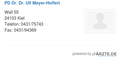 Pd dr dr ulf meyer hoffert