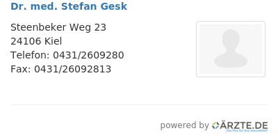 Dr med stefan gesk