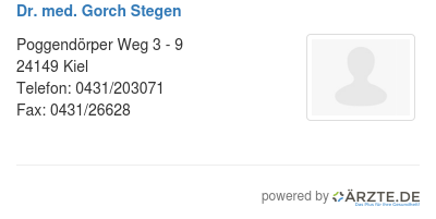 Dr med gorch stegen