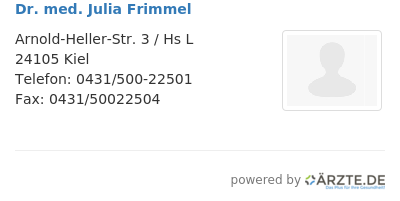 Dr med julia frimmel