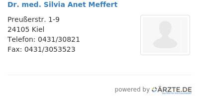Dr med silvia anet meffert