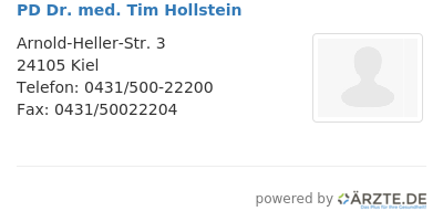 Pd dr med tim hollstein