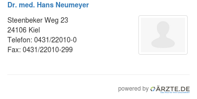 Dr med hans neumeyer