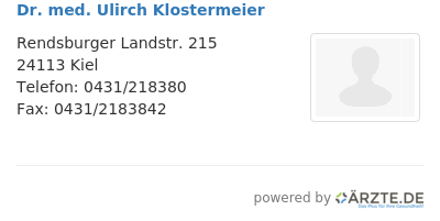 Dr med ulirch klostermeier