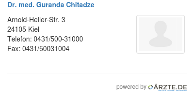 Dr med guranda chitadze