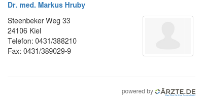 Dr med markus hruby