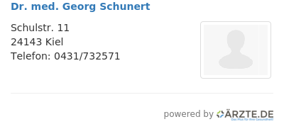 Dr med georg schunert