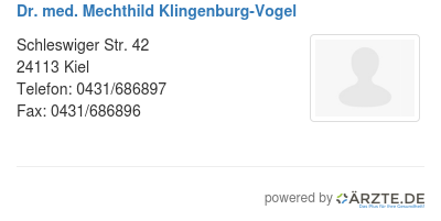 Dr med mechthild klingenburg vogel