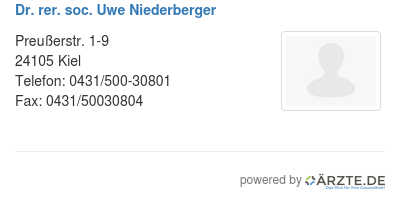 Dr rer soc uwe niederberger