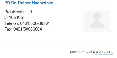 Pd dr reiner hanewinkel