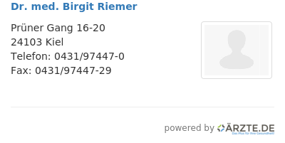 Dr med birgit riemer