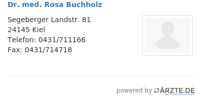 Dr med rosa buchholz