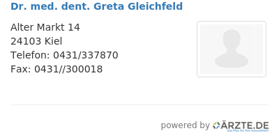 Dr med dent greta gleichfeld