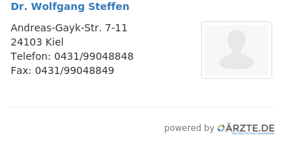 Dr wolfgang steffen