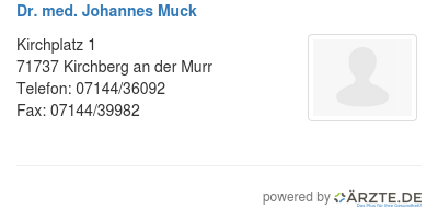 Dr med johannes muck