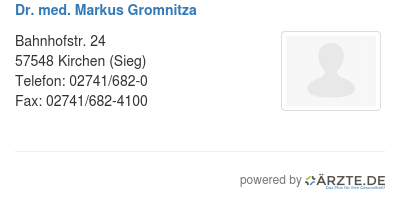 Dr med markus gromnitza