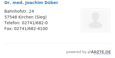 Dr med joachim dueber