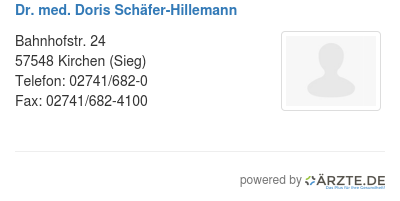 Dr med doris schaefer hillemann