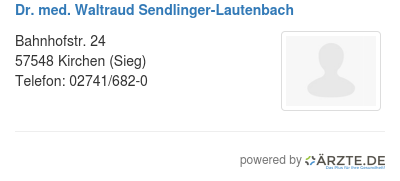 Dr med waltraud sendlinger lautenbach