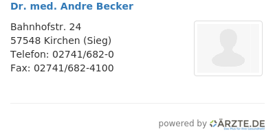 Dr med andre becker